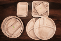 All Your Needs Round SQR Containers, Plates Combo